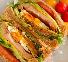 Grilled Chicken Breast Egg Whole Wheat Sandwich