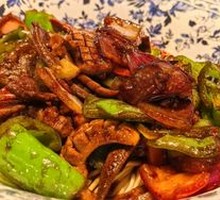 Stir-fried猪肝 and腰花 Noodles