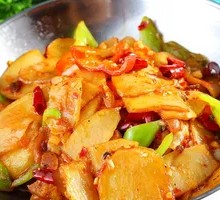 Spicy Potatoes in Dry Pot