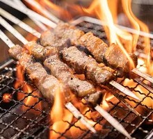 Charcoal-Grilled Lamb Tendons