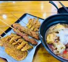 Fried Pork Belly Skewers