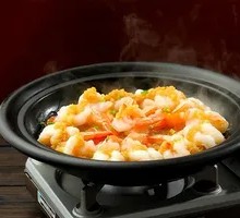 Stoneware-Baked Shrimp