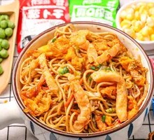 Big Pork Tenderloin Stir-Fried Noodles
