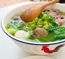 Freshly Sliced Wagyu Beef with Meatballs and Rice Noodles