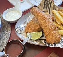 Signature Fish and Chips with Homemade Tartar Sauce