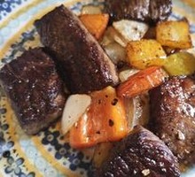 Vegetable and Beef Skewers