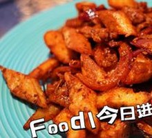 Spiced Flatbread Stir-Fry with Meat