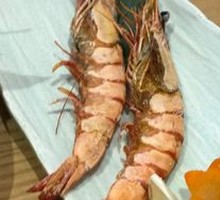 Lemon Garlic Shrimp on Iron Plate