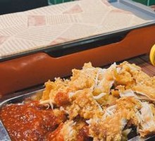 Cheese-Stringing Hand-Torn Large Chicken Cutlet