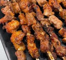 Lamb Skewers on Iron Rods