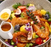 Pan-Seared Shrimp Salad