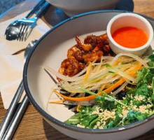 Thai Shrimp Bowl with Spicy Green Sauce