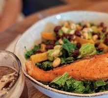Pan-Seared Salmon with Avocado Salad