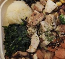 Grilled Chicken Breast with Japanese Mashed Potatoes Rice