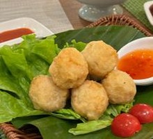 Fried Squid Balls with Thai Sweet Chili Sauce