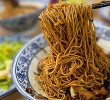 Pickled mustard greens with bamboo shoots noodles
