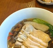 Old Chicken and Morel Mushroom Noodle Soup