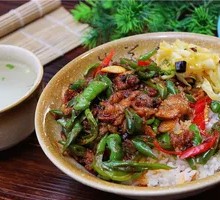 Rural Stir-Fried Pork with Rice