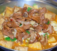 Stewed Pork Intestines with Tofu