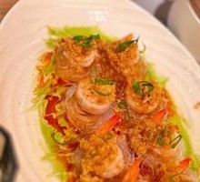 Garlic Butter Shrimp with Rice Noodles