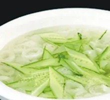 Cucumber and Bamboo Mushroom Soup