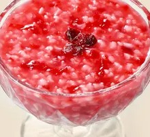 Cranberry Ice Porridge