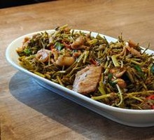 Wild Vegetable Stir-Fry with Pork