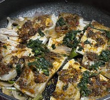 藿香生焗海鲈鱼