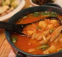 Tomato Sour Soup with Buckwheat Noodles