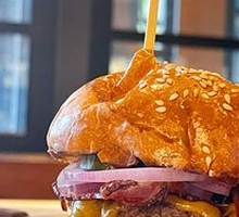 Signature Beijing A Stout Bacon Cheeseburger