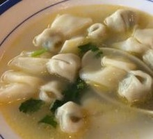 Chicken and Pork Dumpling Soup