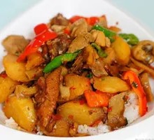 Stewed Chicken with Potatoes Rice Bowl