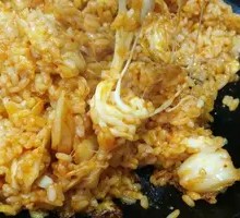 Kimchi Fried Rice with Cheese