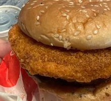 Double Beef Burger with Purple Shiitake Heart
