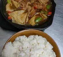 Stewed Chicken Rice with Extra Rice
