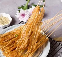 Fried Tofu Skin Skewers