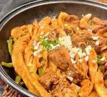 Pork Ribs with Green Beans and Cornbread Dumplings
