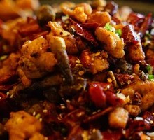 Chicken with Chicken Liver and Spicy Chili