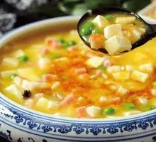 Egg Yolk Shrimp Tofu