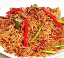Red Army Noodles with Yellow Beef