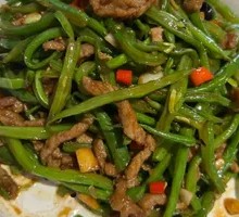 Beef Strips with Lentils