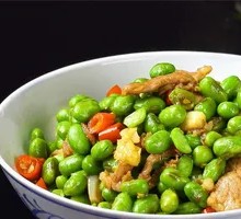 Stir-Fried Soybeans with Pork