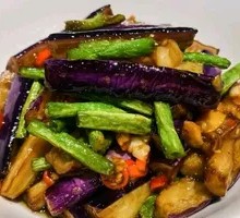 Eggplant and Green Bean Stir-Fry