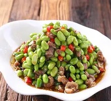Stir-Fried Green Soybeans