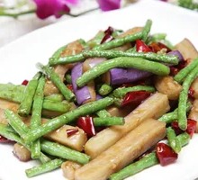 Eggplant with Green Beans Braised