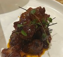 Red Wine Braised Pork Ribs with Nuts and Plums