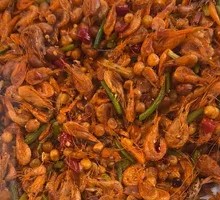 Stir-fried Small River Shrimp