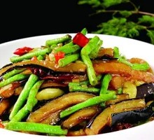 Eggplant and Green Bean Rice Bowl