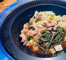 Pork Ribs with Chicken Thighs