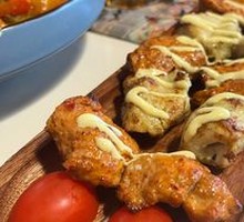 Grilled Lamb and Chicken Platter